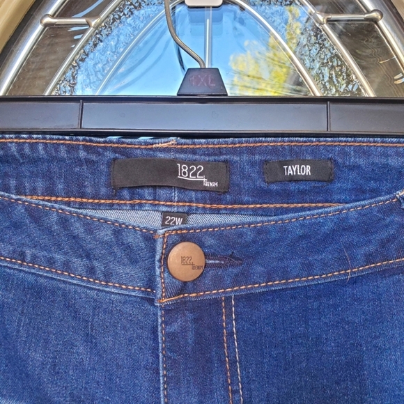 1822 DENIM | TAYLOR Cut Cuffed Jeans sz 22W - Picture 2 of 7